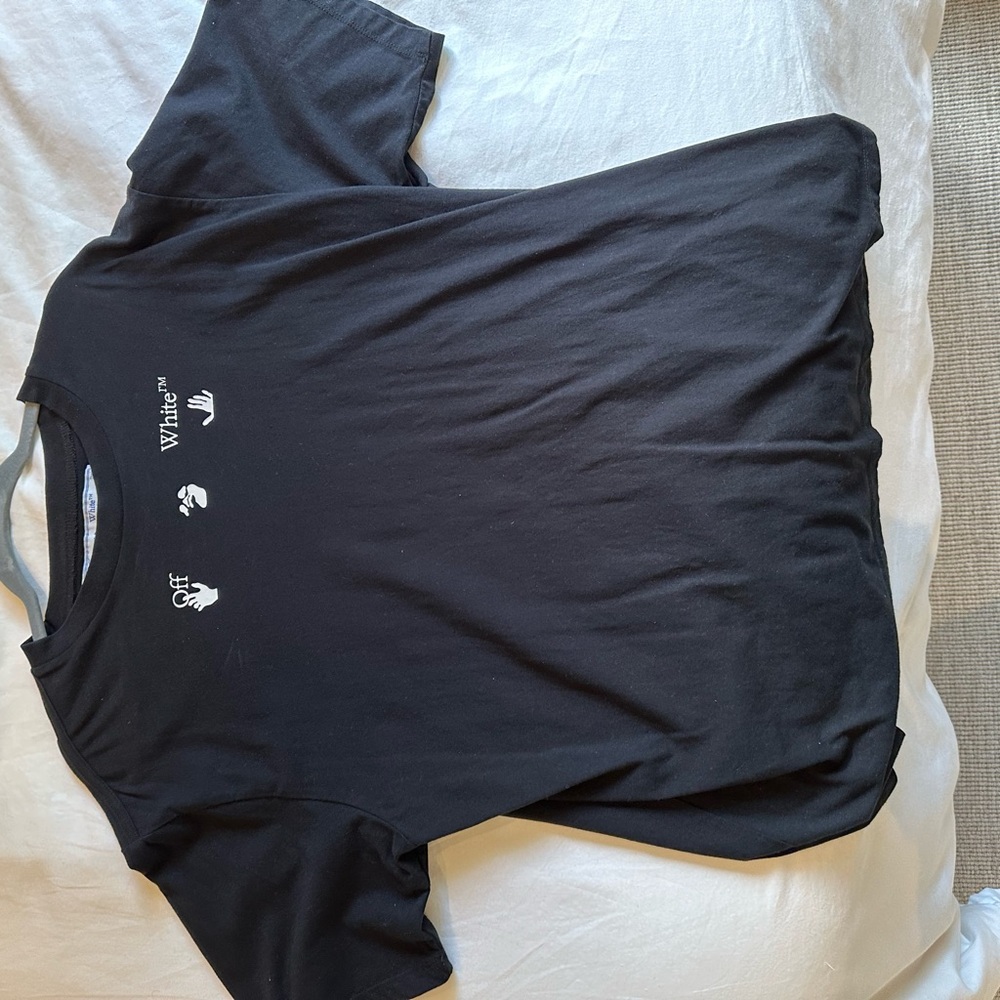 OFF WHITE Black Short Sleeve Tee